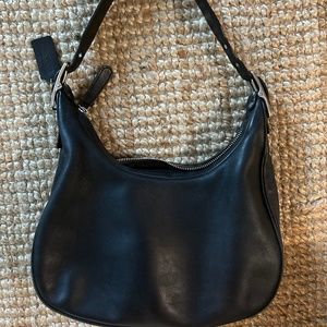 Black coach shoulder purse